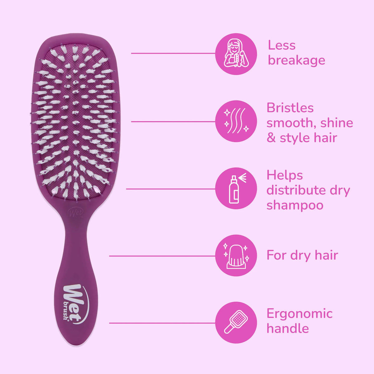 Wet Brush - Original Smooth Styler Detangler Frost Purple