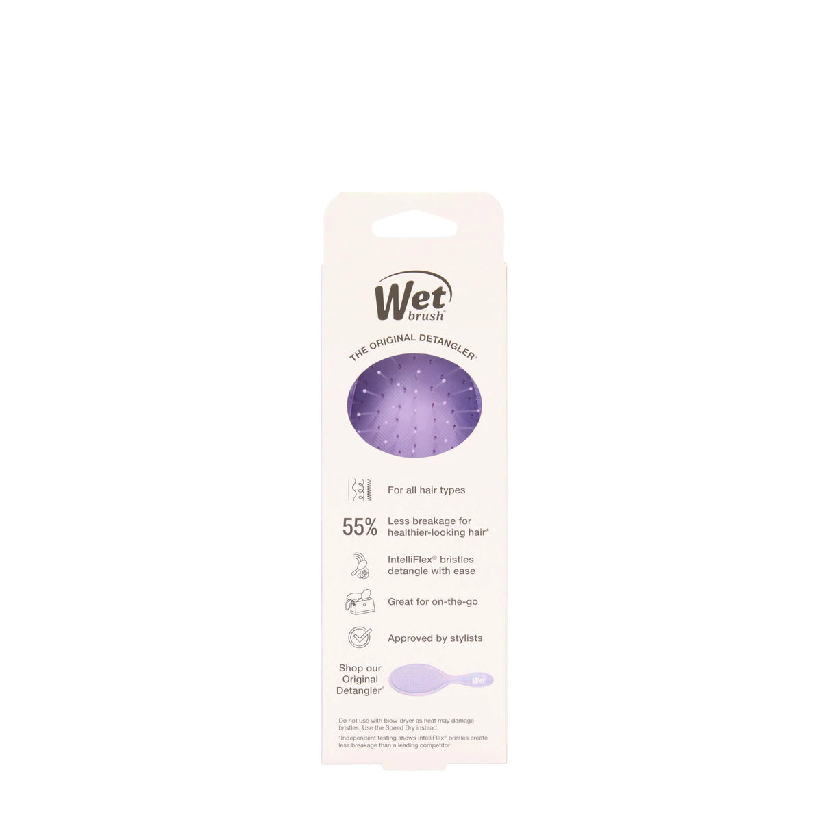 Wet Brush - Kids Mini Detangler Prismatic Glow Purple