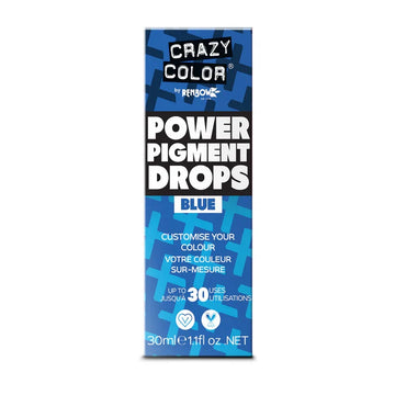 Crazy Color - Power Pigment Drops Blue 30ml (High Concentration Colour)