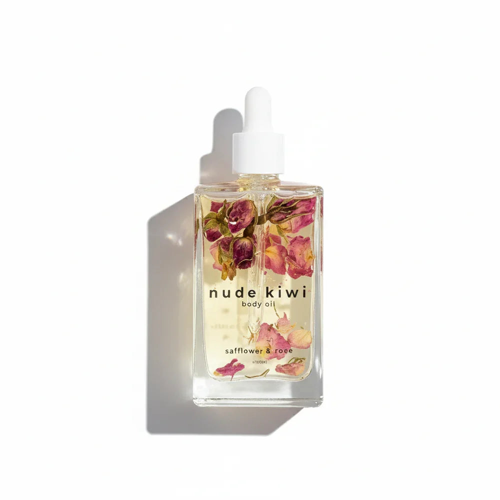 Nude Kiwi - Body Oil Safflower & Rose 120ml
