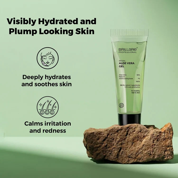 Brillare - Mini Pure Aloe Vera Gel For Nourished Hair & Skin 20ml - Nexus hair