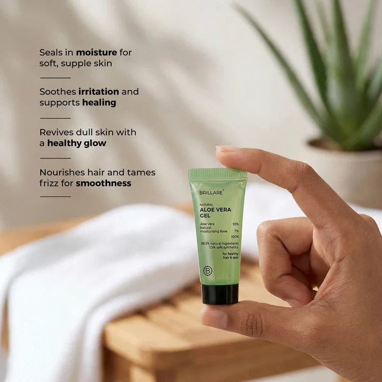Brillare - Mini Pure Aloe Vera Gel For Nourished Hair & Skin 20ml - Nexus hair