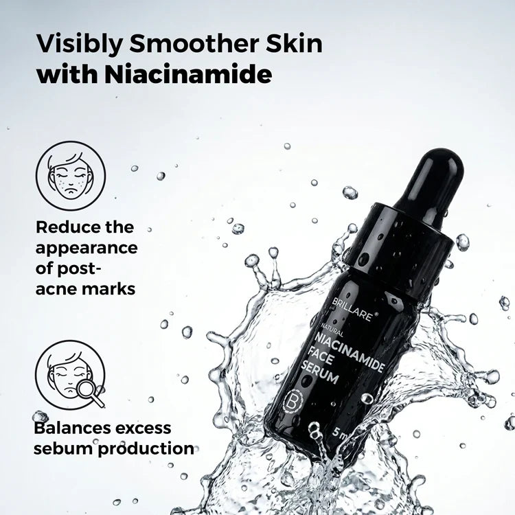Brillare - Mini Niacinamide Face Serum For Smooth, Glowing Skin 5ml - Nexus hair