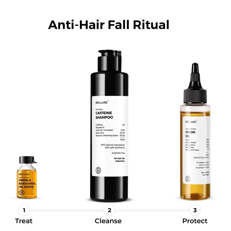 Brillare - Onion Hair Oil For Hair Fall Reduction 100ml - Nexus hair
