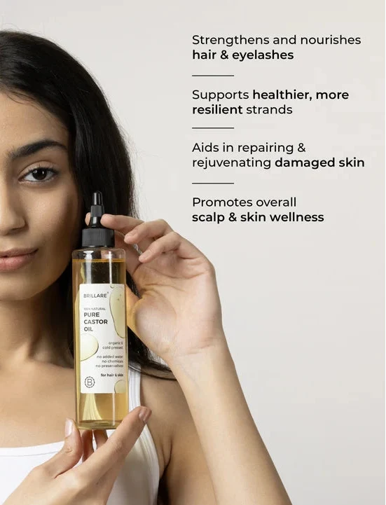 Brillare - Pure Castor Oil 200ml - Nexus hair