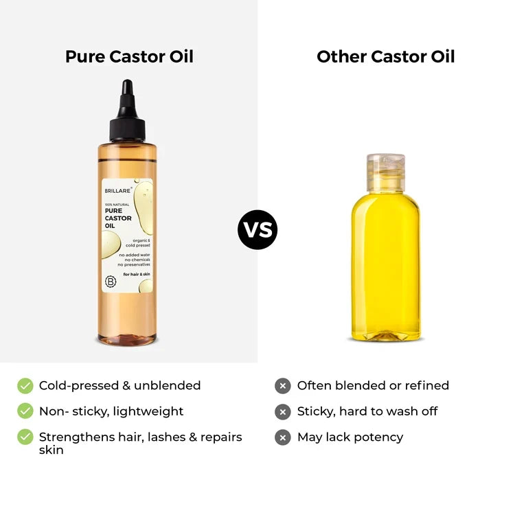 Brillare - Pure Castor Oil 200ml - Nexus hair