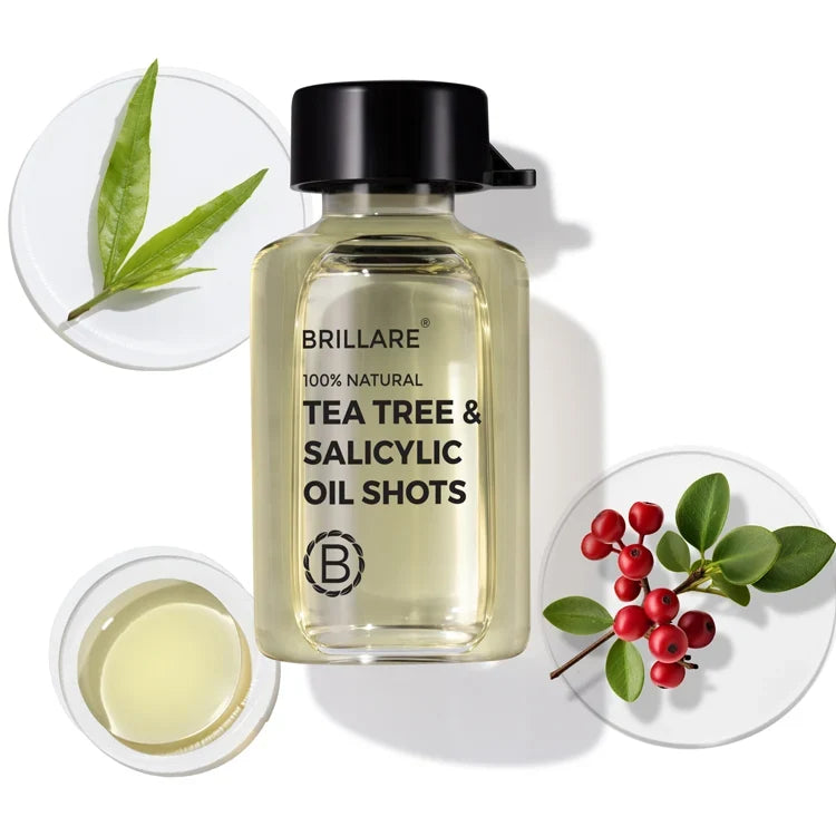 Brillare - Tea Tree & Salicylic Oil Shots For Dandruff Control 6ml X 8 - Nexus hair
