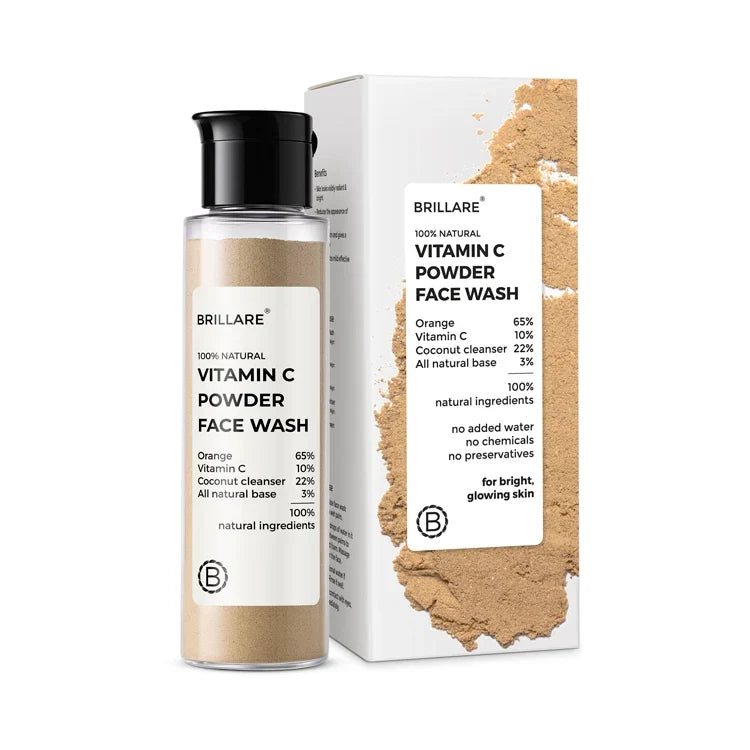 Brillare - Vitamin C Powder Face Wash For Bright, Glowing Skin, 30g - Nexus hair