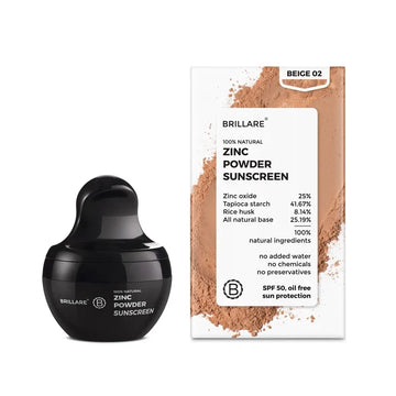 Brillare - Zinc Powder Sunscreen SPF50 Beige 4g - Nexus hair