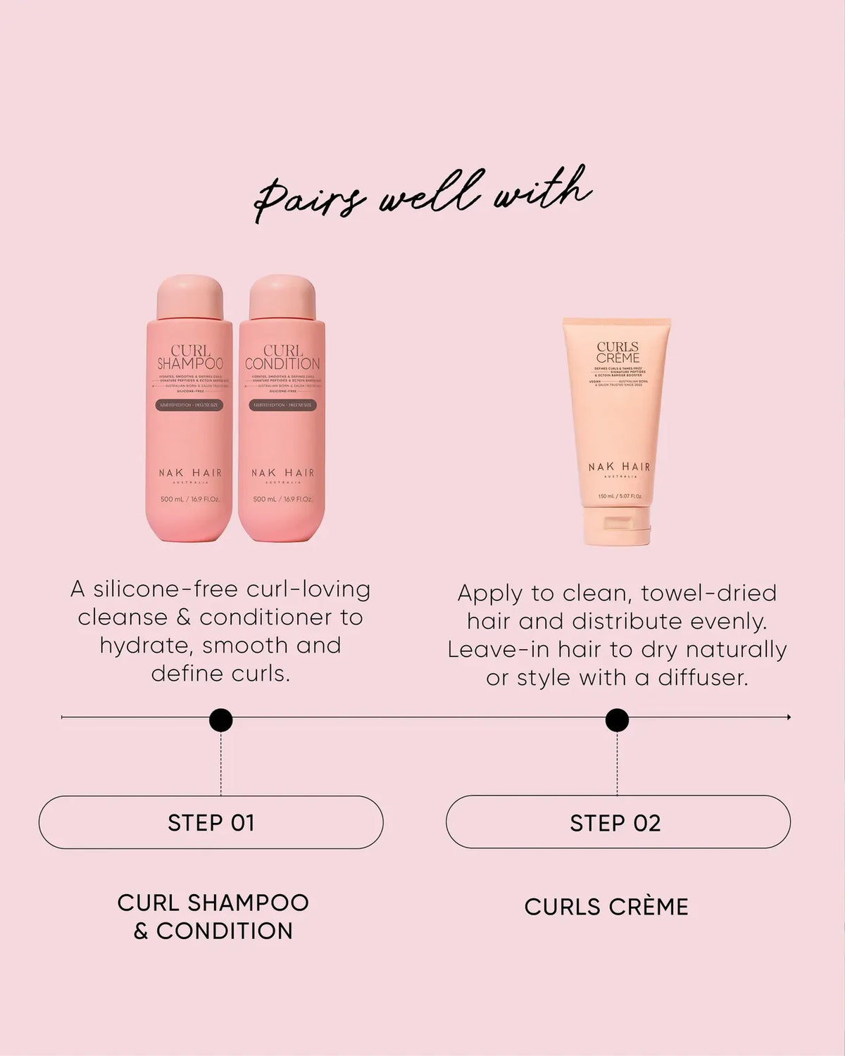 Nak Hair - Signature Curl 500ml Duo Gift Pack