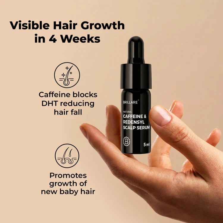 Brillare - Mini Caffeine & Redensyl Scalp Serum For Hair Growth 5ml - Nexus hair
