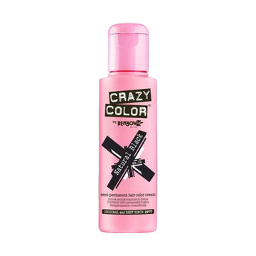 Crazy Color - Semi-Permanent Hair Color Natural Black 100ml