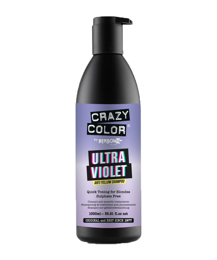 Crazy Color - ULTRAVIOLET Anti Yellow Shampoo 1000ml