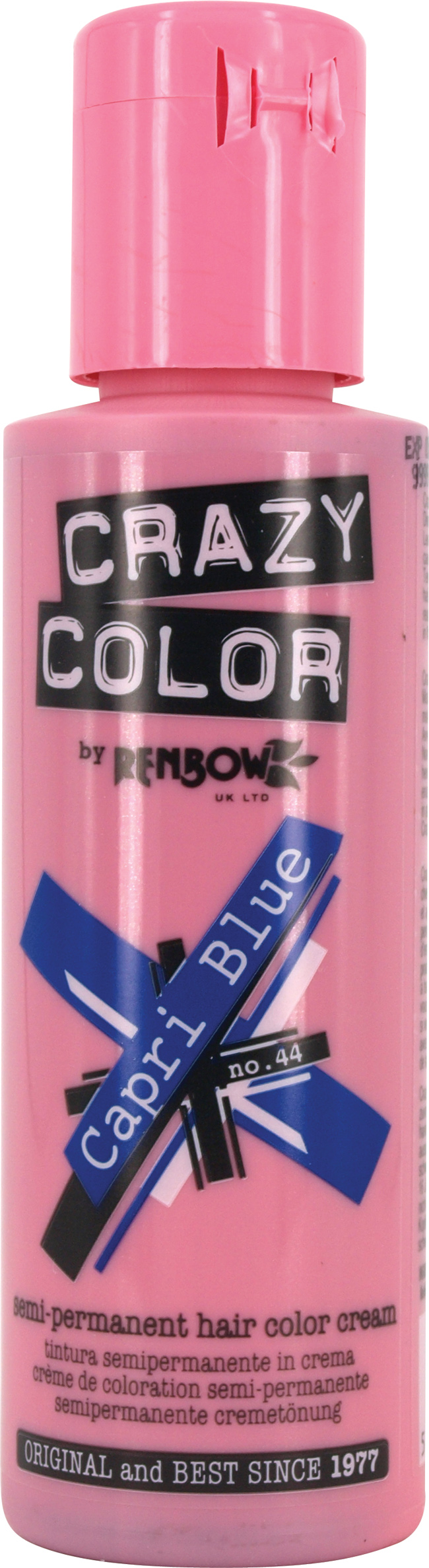 Crazy Color - Semi-Permanent Hair Color Capri Blue 100ml
