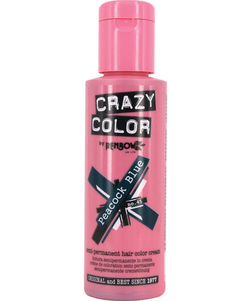 Crazy Color - Semi-Permanent Hair Color Peacock Blue 100ml