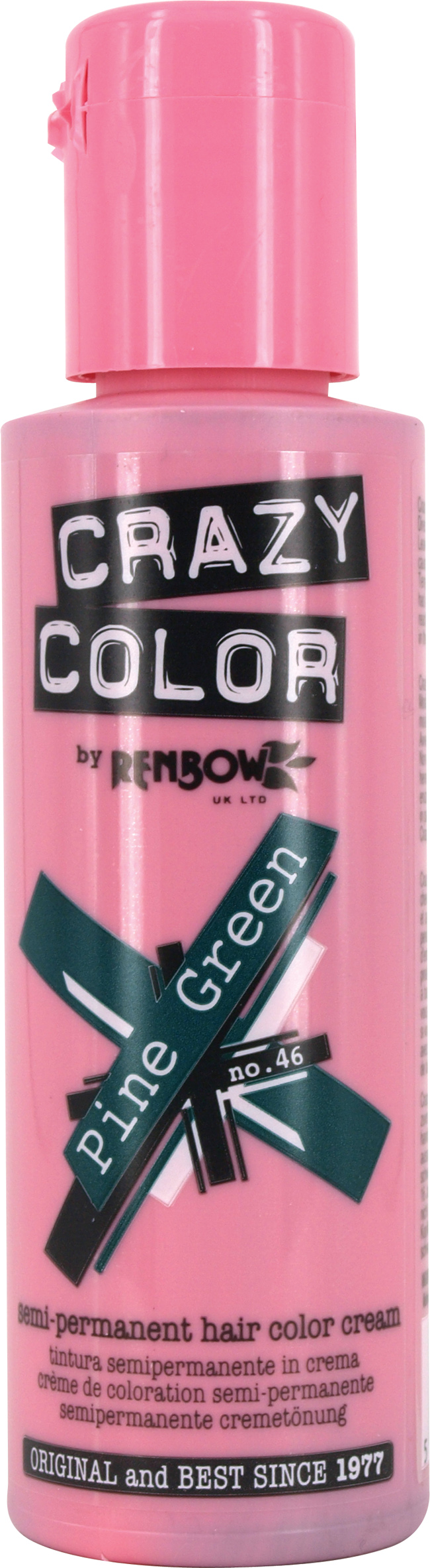 Crazy Color - Semi-Permanent Hair Color Pine Green 100ml