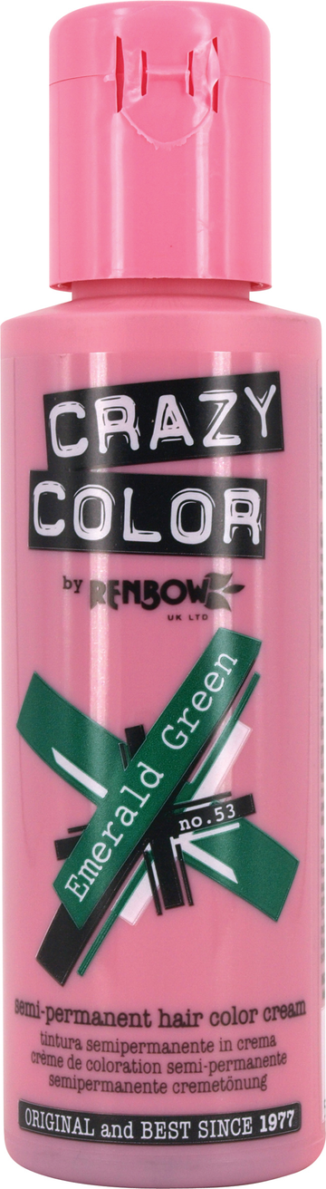 Crazy Color - Semi-Permanent Hair Color Emerald Green 100ml