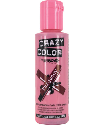 Crazy Color - Semi-Permanent Hair Color Burgundy 100ml