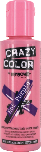 Crazy Color - Semi-Permanent Hair Color Hot Purple 100ml