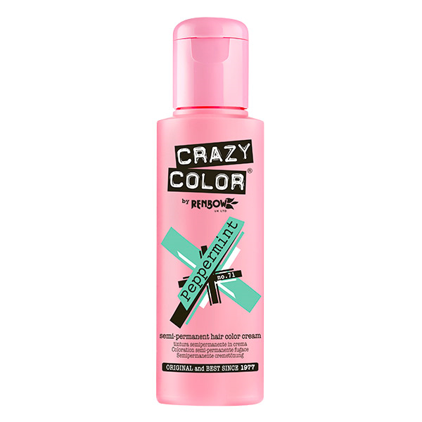 Crazy Color - Semi-Permanent Hair Color Peppermint 100ml