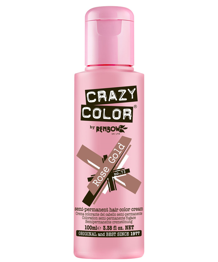 Crazy Color - Metallic Semi Permanent Hair Color Rose Gold 100ml