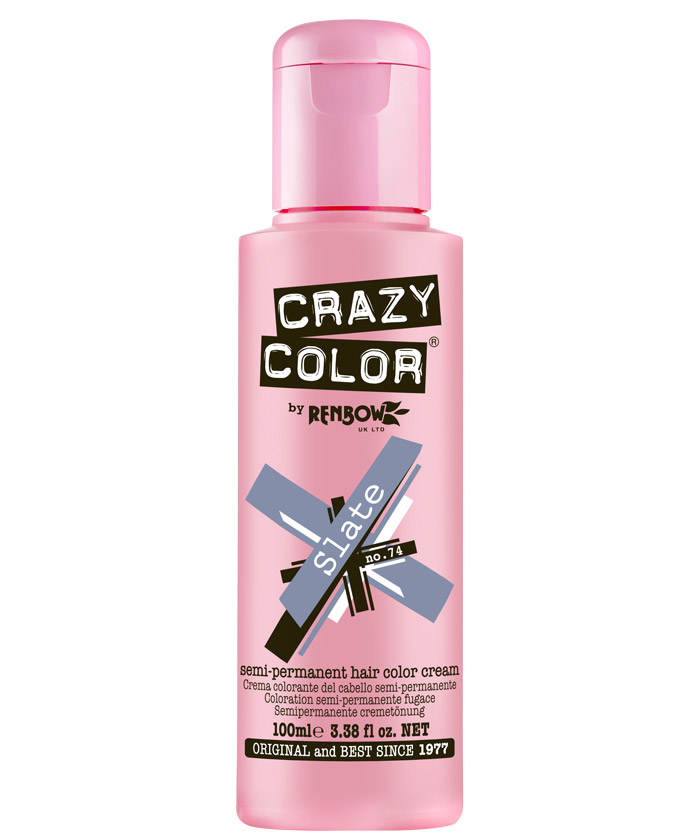 Crazy Color - Metallic Semi Permanent Hair Color Slate 100ml