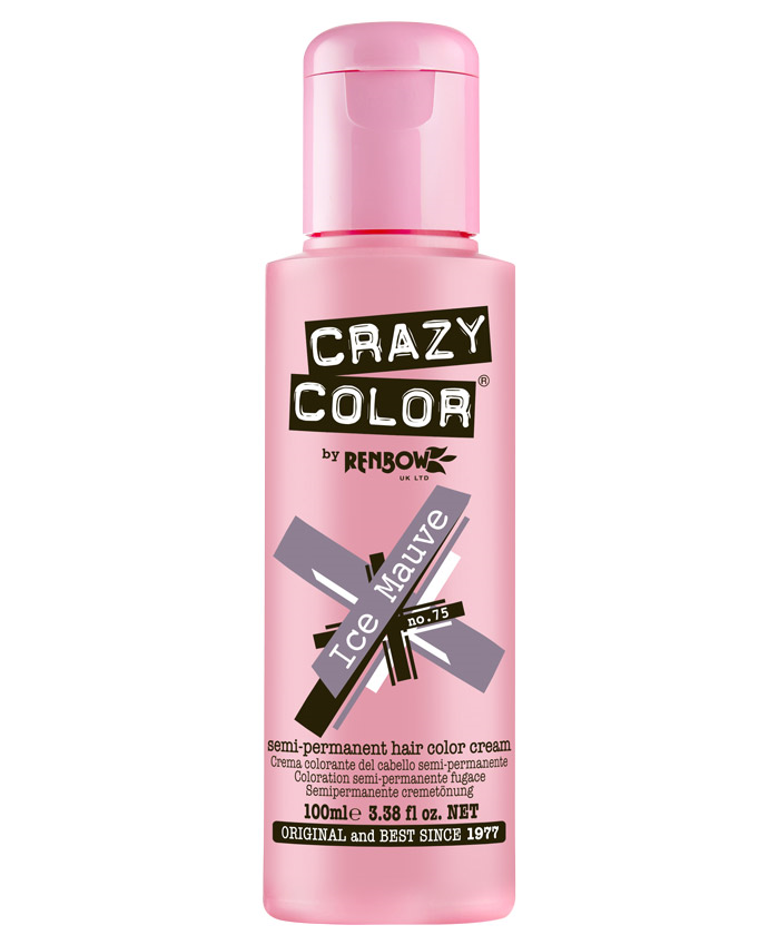 Crazy Color - Metallic Semi Permanent Hair Color Ice Mauve 100ml