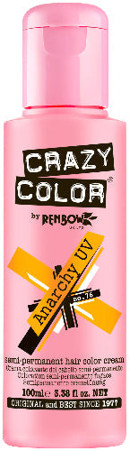 Crazy Color - Go Neon Anarchy UV Semi-Permanent Hair Color (Orange) Fluoresce 100ml