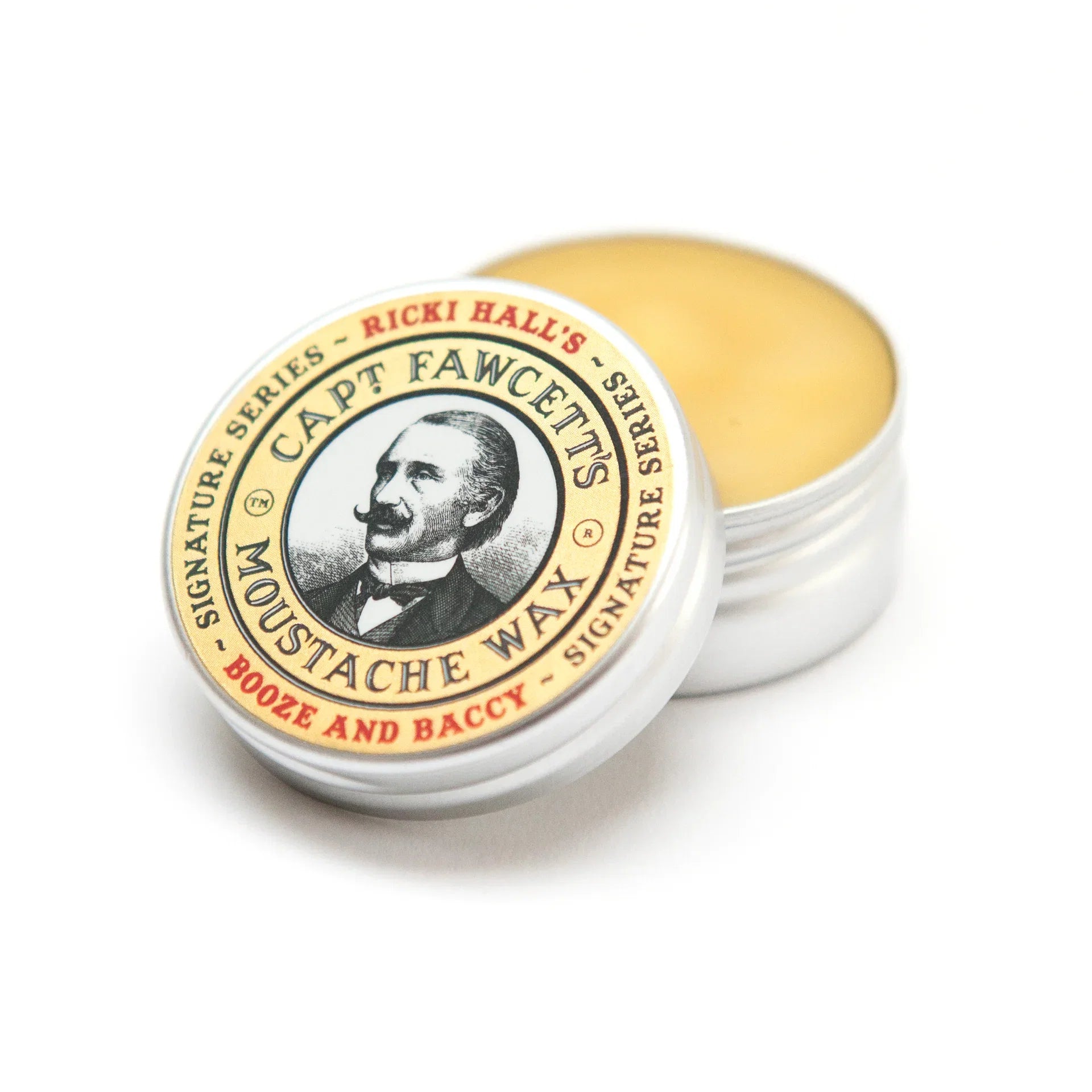 Captain Fawcett - Ricki Hall Booze and Baccy Moustache Wax (2230) 15ml