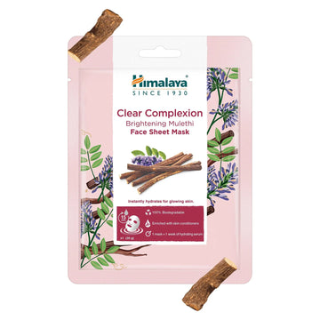 Himalaya - Clear Complexion Brightening Mulethi Face Sheet Mask 30g