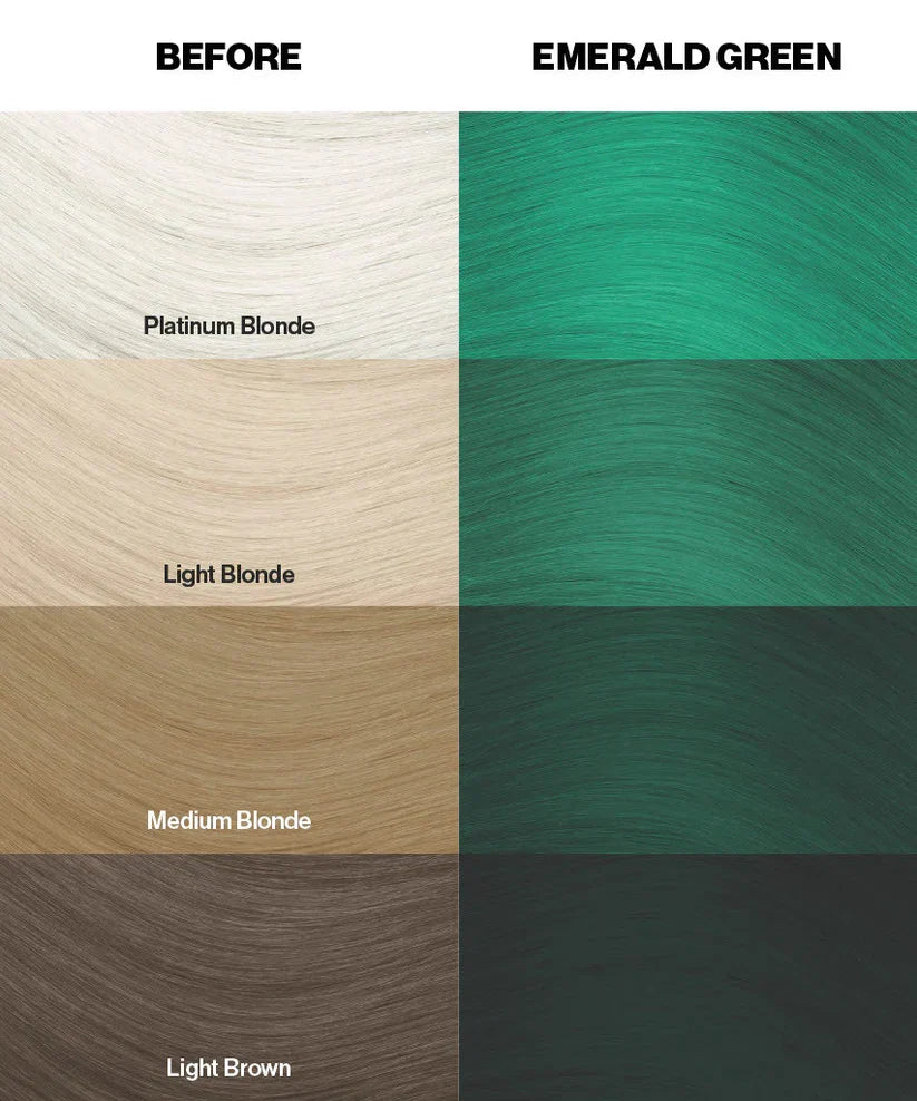 Crazy Color - Semi-Permanent Hair Color Emerald Green 100ml