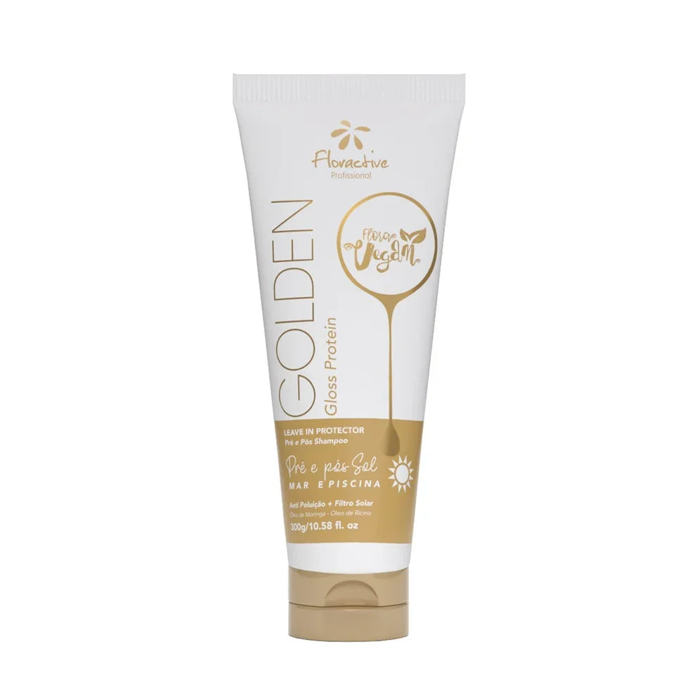 Floractive - Golden Gloss Protein Home Care Leave In Treatment 300ml