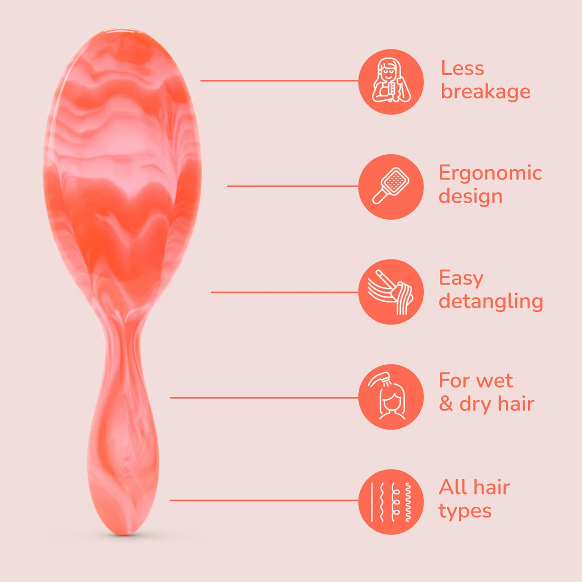 Wet Brush - Summer Treat Detangler Strawberry C Cream