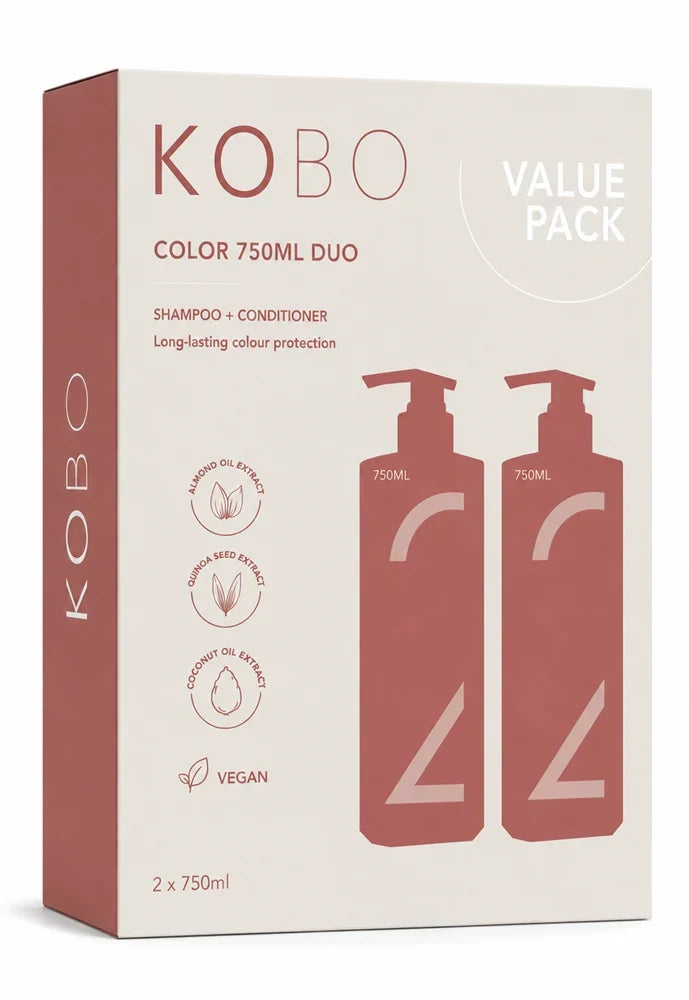 KOBO Professional - Color Shampoo & Conditioner 750ml Duo Pack - Nexus hair