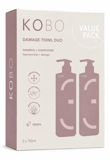 KOBO Professional - Damage Shampoo & Conditioner 750ml Duo Pack
