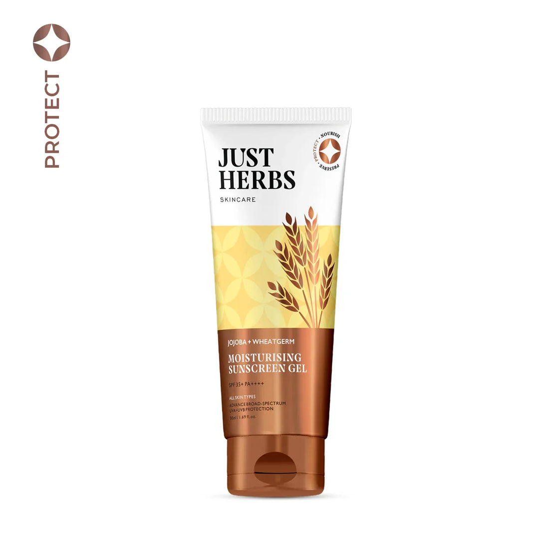 Just Herbs - Nosun Jojoba-Wheatgerm Moisturising Sun Protection Gel (TUBE) 50g - Nexus hair