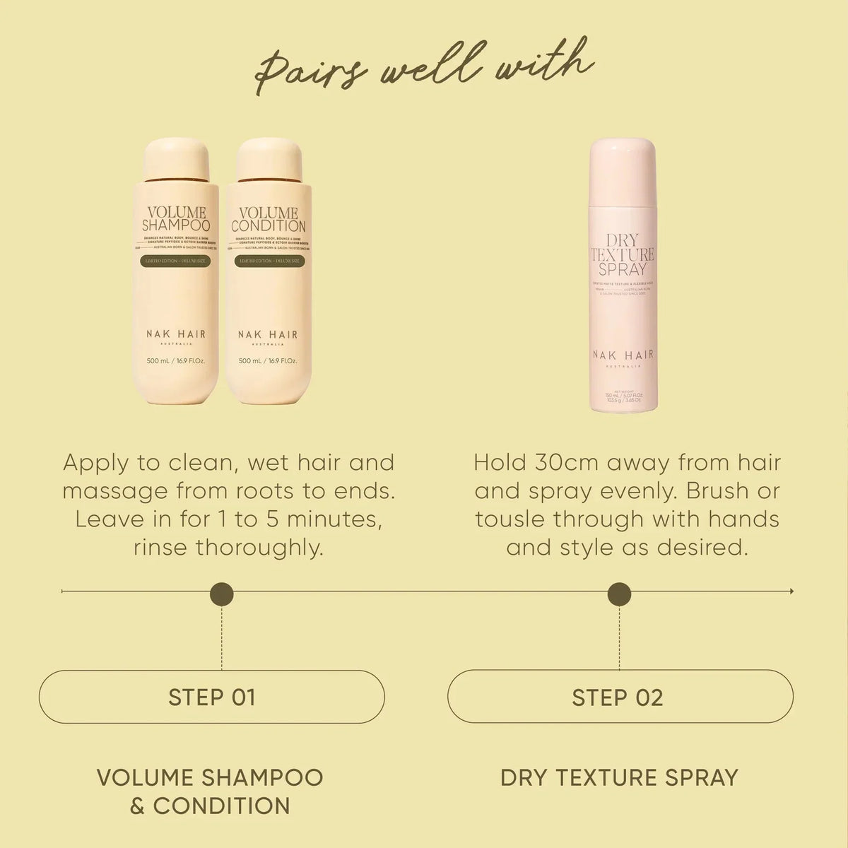 Nak Hair - Signature Volume 500ml Duo Gift Pack