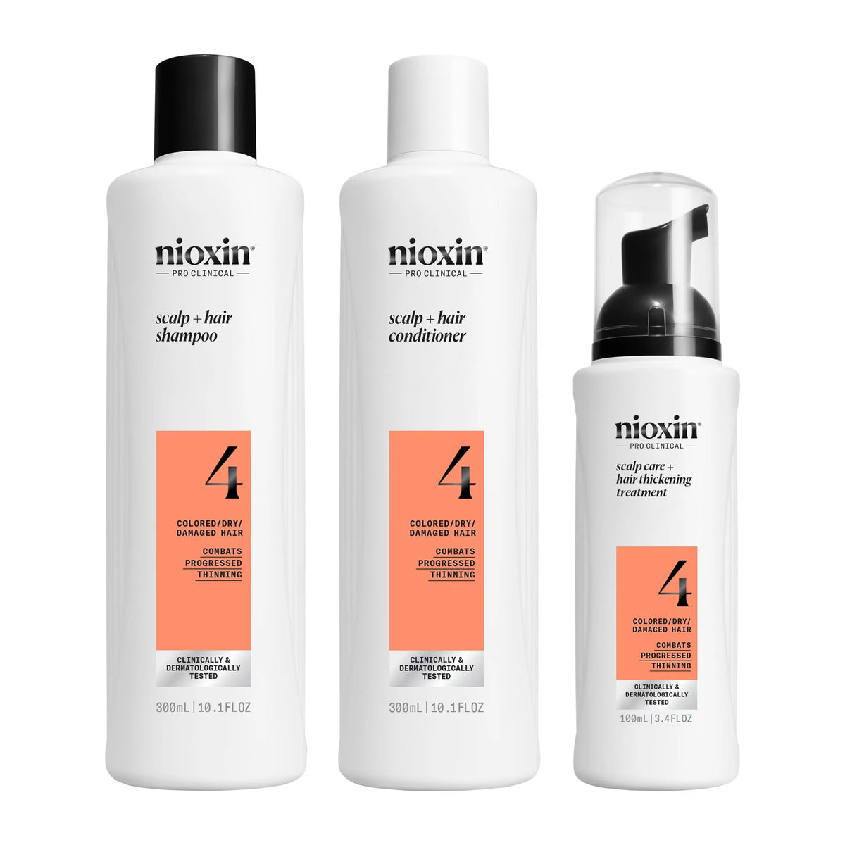 Nioxin Professional Scalp + Hair Thickening System 4 Full Size Kit