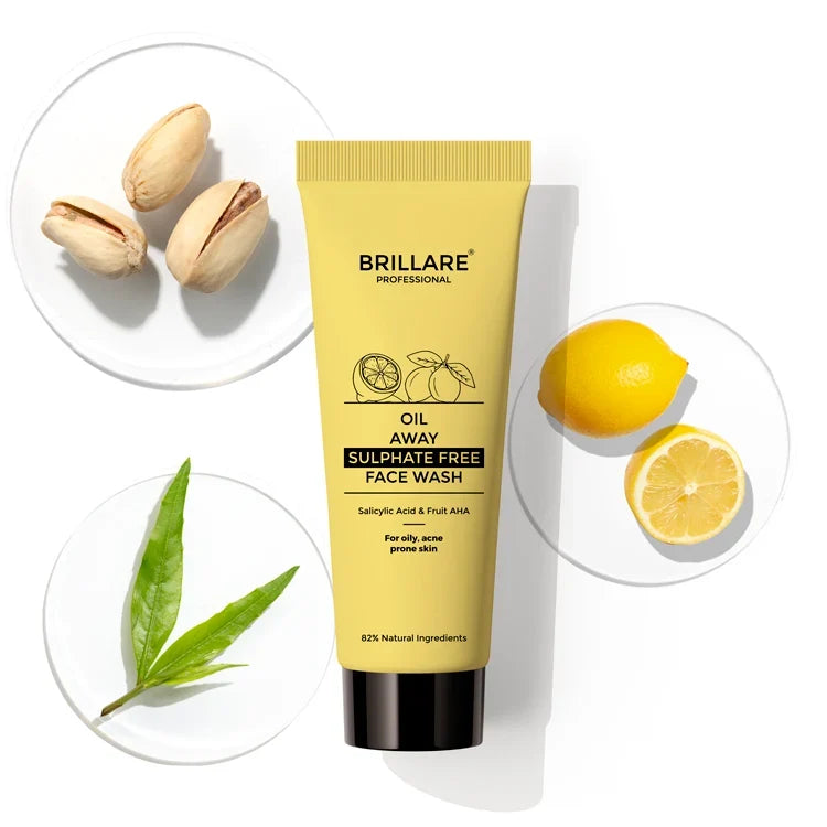Brillare - Mini Oil Away Face Wash For Oily, Acne Prone Skin 20ml - Nexus hair