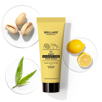 Brillare - Mini Oil Away Face Wash For Oily, Acne Prone Skin 20ml - Nexus hair