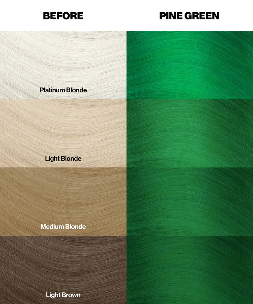 Crazy Color - Semi-Permanent Hair Color Pine Green 100ml