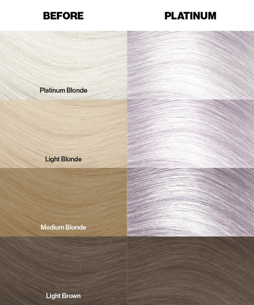 Crazy Color - Semi-Permanent Hair Color Platinum 100ml