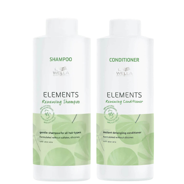 Wella Professionals - Premium Care Elements Lightweight Renewing Shampoo & Conditioner Duo 1000ml Bundle