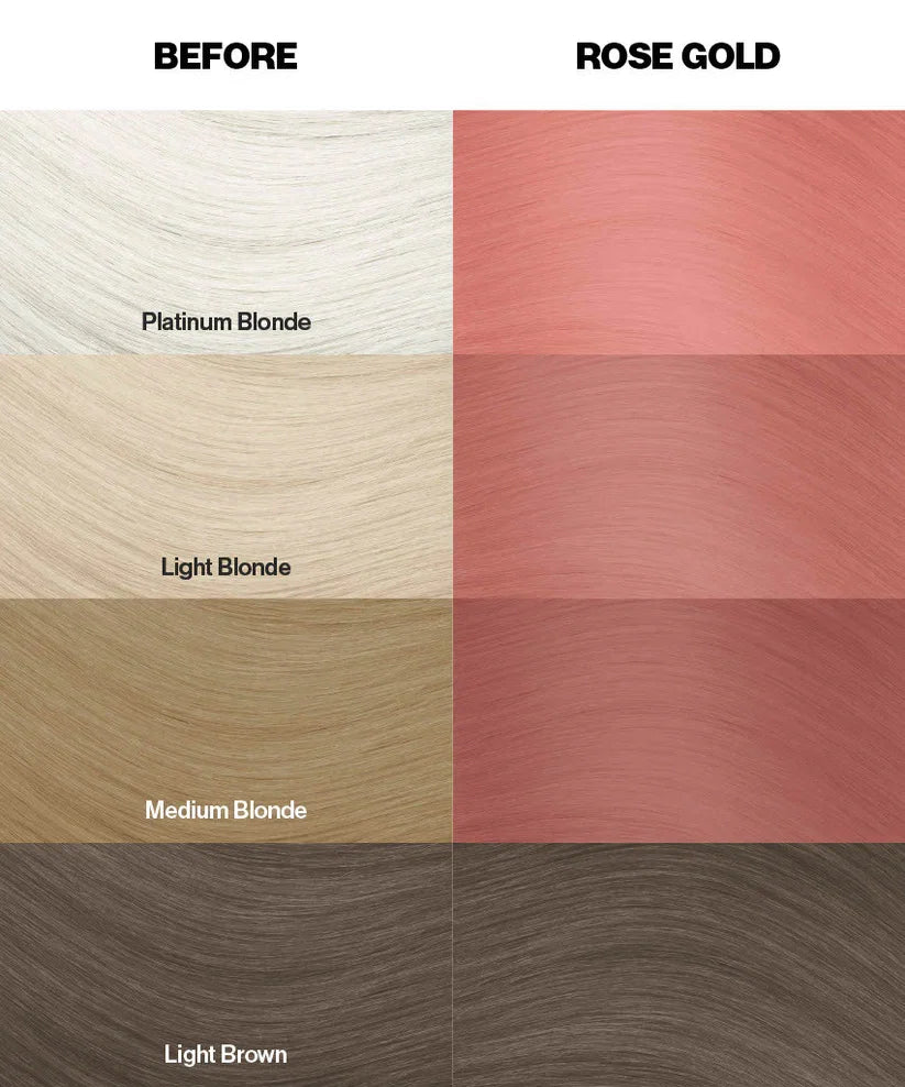 Crazy Color - Metallic Semi Permanent Hair Color Rose Gold 100ml
