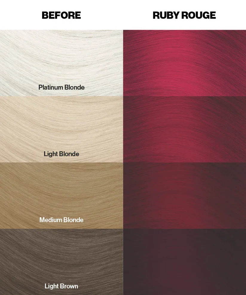 Crazy Color - Semi-Permanent Hair Color Ruby Rouge 100ml
