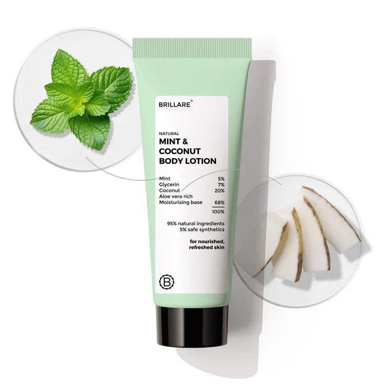 Brillare - Mini Mint & Coconut Body Lotion 20ml - Nexus hair