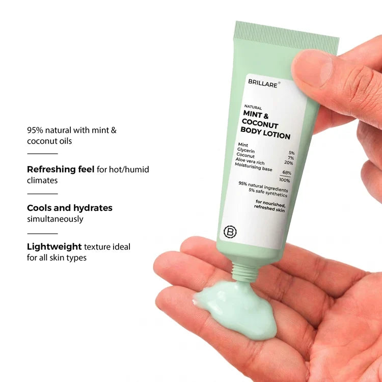 Brillare - Mini Mint & Coconut Body Lotion 20ml - Nexus hair