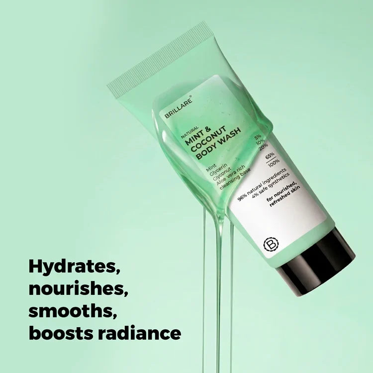 Brillare - Mini Mint & Coconut Body Wash 20ml - Nexus hair