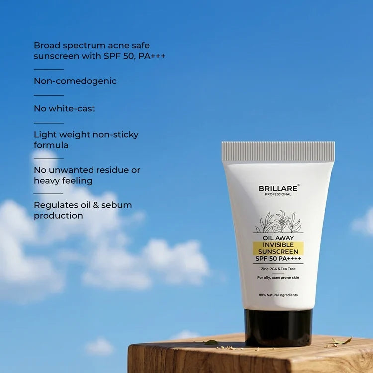Brillare - Mini Oil Away Invisible Sunscreen with SPF50 10g - Nexus hair