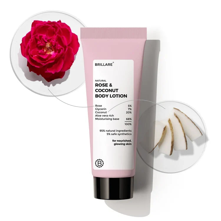 Brillare - Mini Rose & Coconut Body Lotion 20ml - Nexus hair